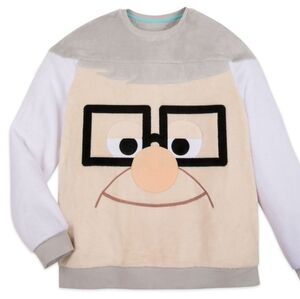 Disney Parks Pixar Up Carl Sweatshirt - Beige and Gray